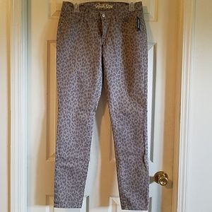 Old Navy animal print Jean's 10, straight leg